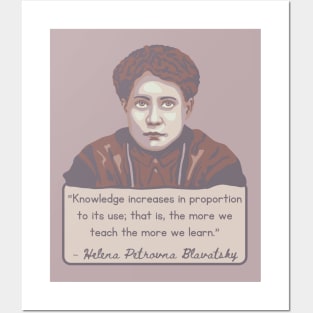 H. P. Blavatsky Portrait and Quote Posters and Art